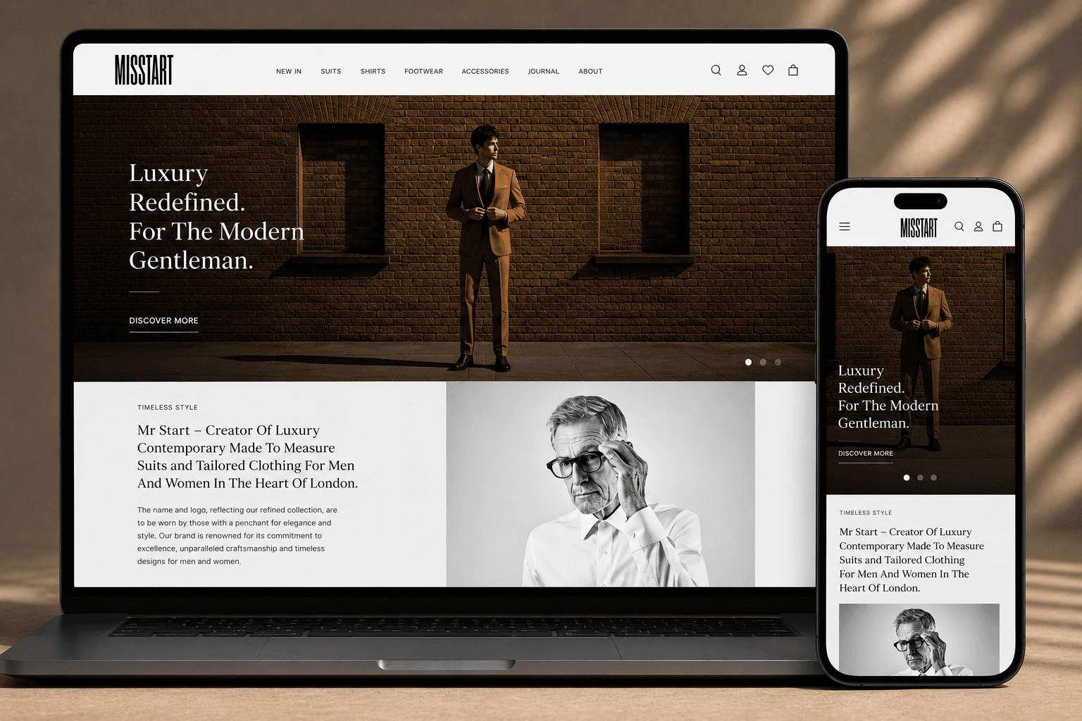 Mr Start Shopify store project