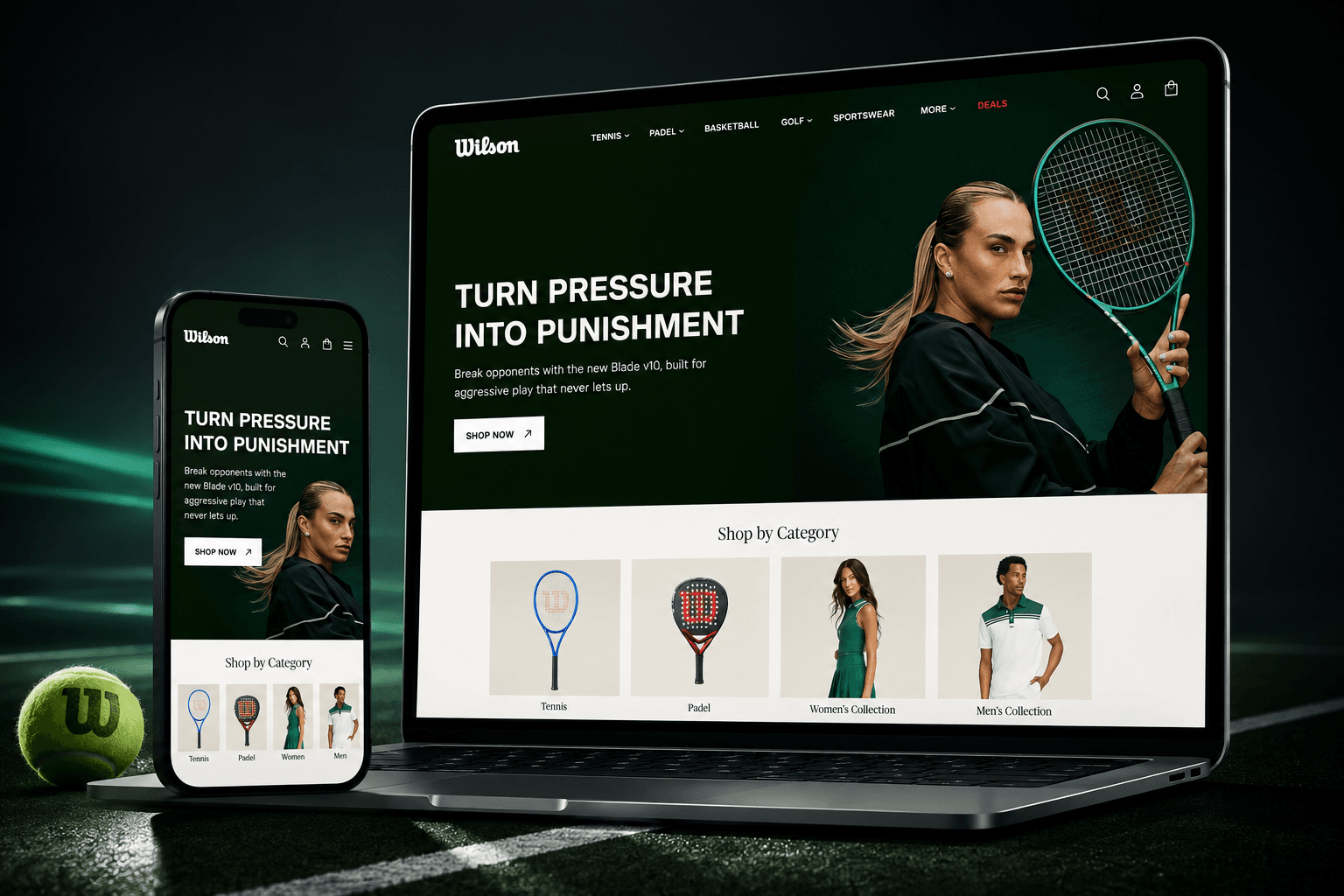 Wilson Shopify store project
